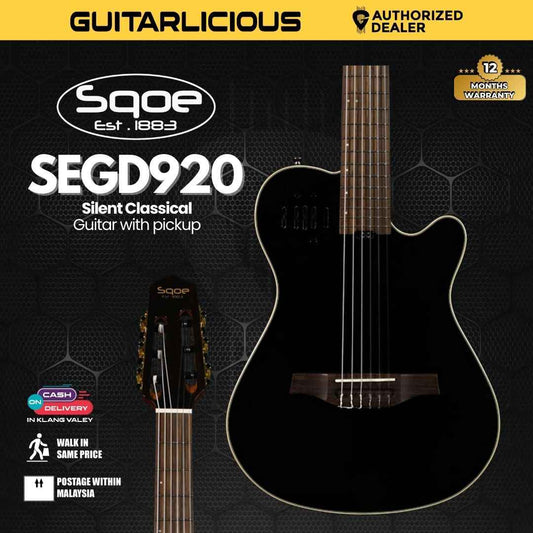 SQOE SEGD920 Silent Classical Guitar with pickup