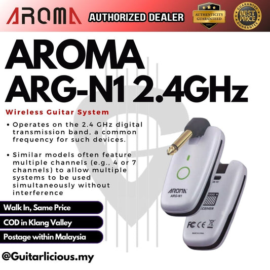 Aroma 2.4GHz Wireless Guitar System ARG-N1