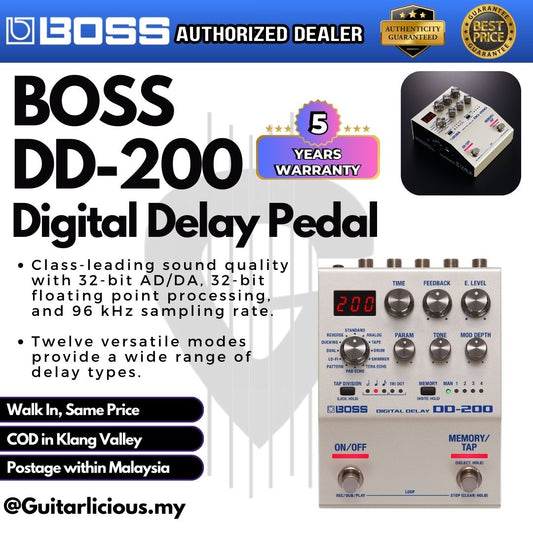 Boss DD-200 Digital Delay Pedal (DD200)