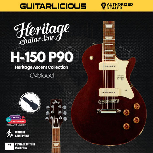 Heritage Standard Collection H-150 P90 Electric Guitar with Case, Oxblood