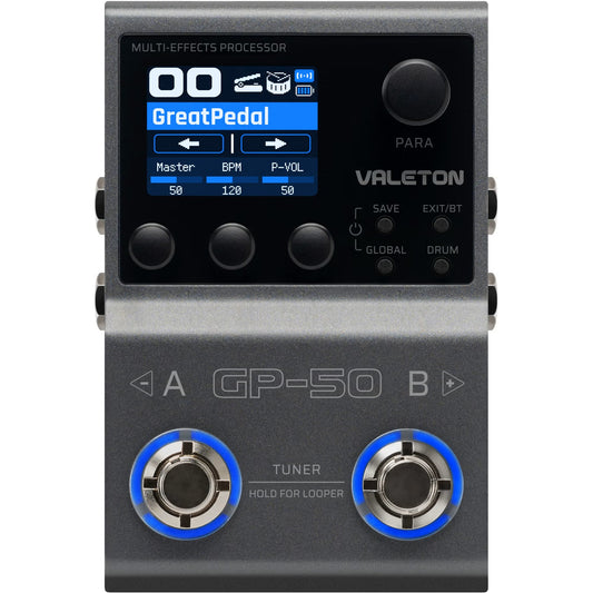 Valeton GP-50 Multi-Effects Processor, SnapTone & IR Loader Pedal ( GP50 GP 50 )