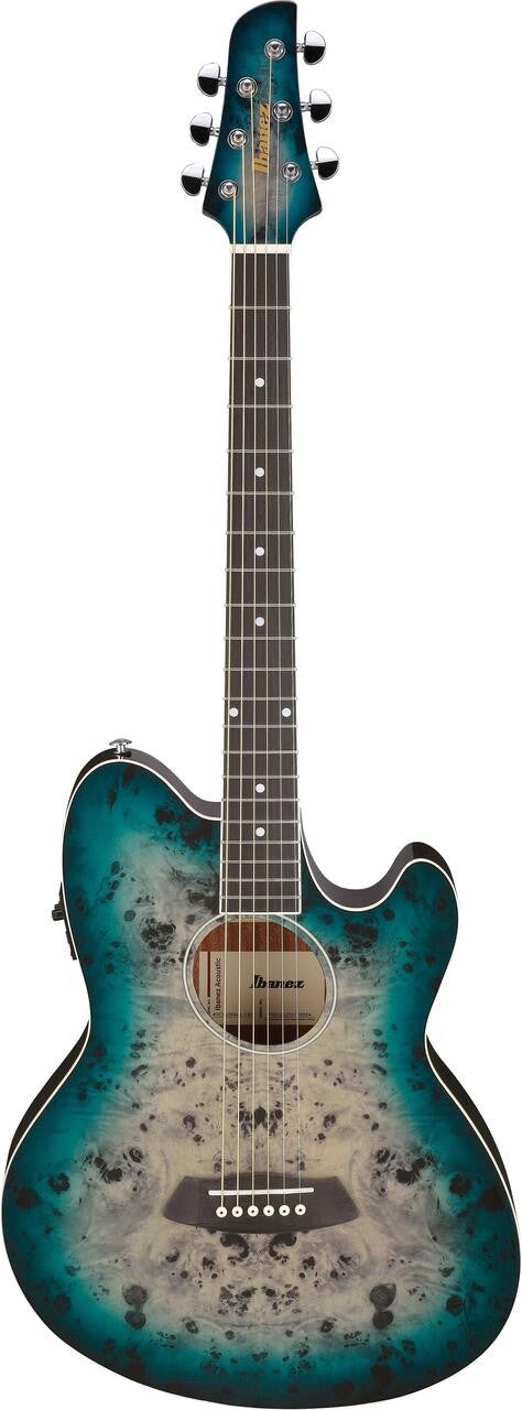 Ibanez TCY10PA-CBS Talman Electro Acoustic Guitar - Cosmic Blue Starburst High Gloss