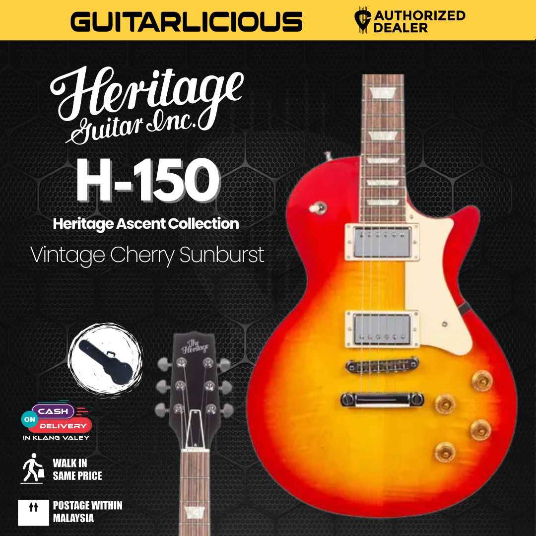 Heritage Standard Collection H-150 Electric Guitar with Case, Vintage Cherry Sunburst