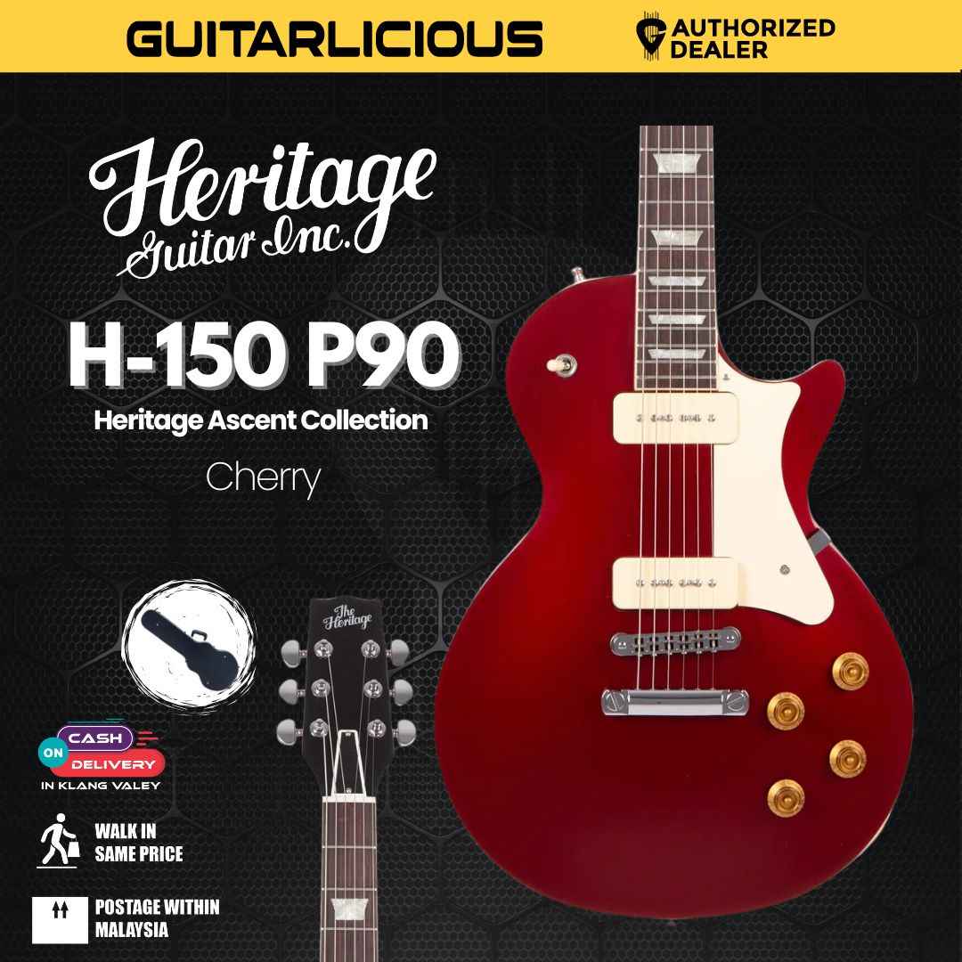 Heritage Standard Collection H-150 P90 Electric Guitar with Case, Cherry