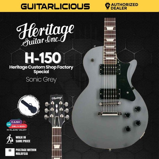 Heritage Custom Shop Factory Special H-150 Electric Guitar, Sonic Grey