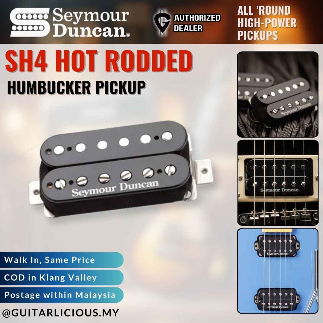 Seymour Duncan SH4 Hot Rodded Humbucker Pickup - BLACK - SET