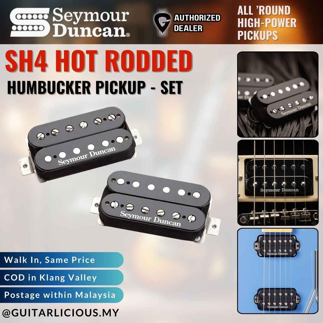 Sh 4 Seymour Duncan SH4 Hot Rodded Humbucker Pickup - BLACK - SET ...