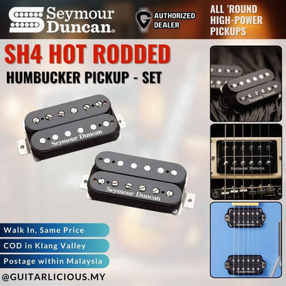Seymour Duncan SH4 Hot Rodded Humbucker Pickup - BLACK - SET