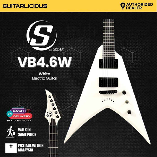 S by Solar VB4.6W – White Electric Guitar