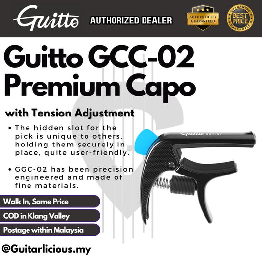 Guitto Premium Capo with Tension Adjustment GGC-02