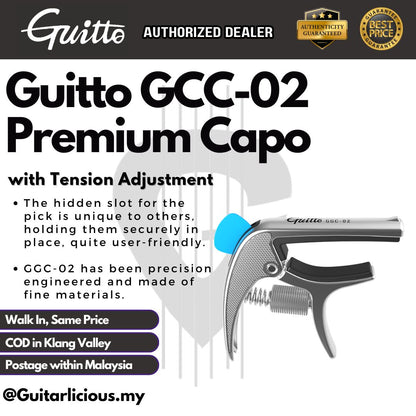 Guitto Premium Capo with Tension Adjustment GGC-02