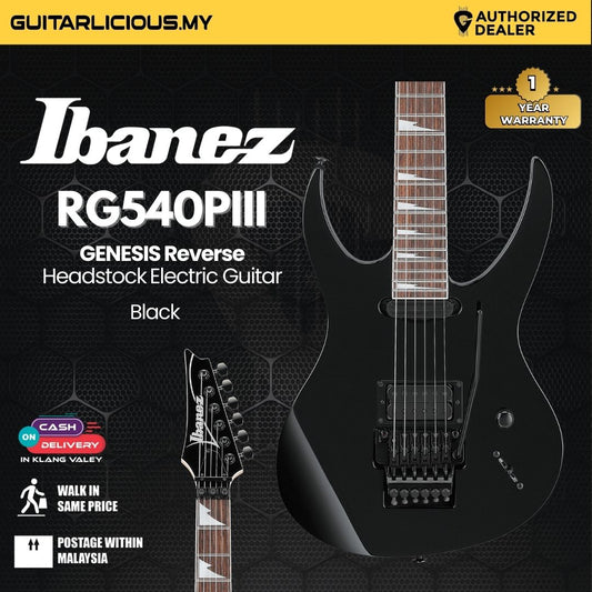 Ibanez RG540PIII GENESIS Reverse Headstock Electric Guitar - Black