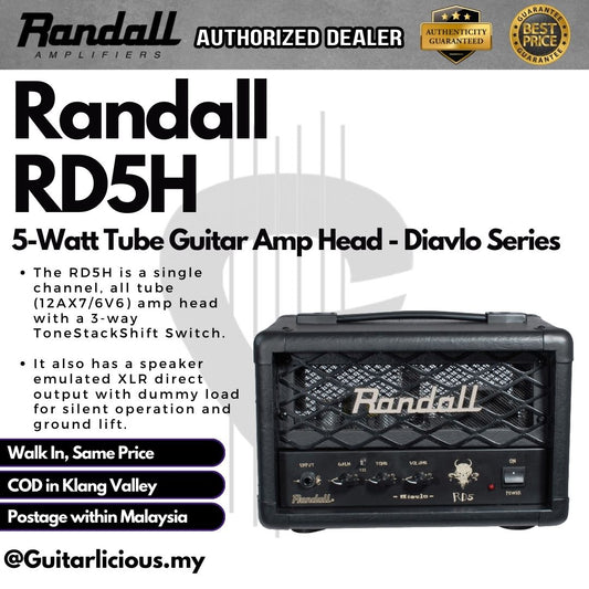 Randall RD5H 5-Watt Tube Guitar Amp Head - Diavlo Series