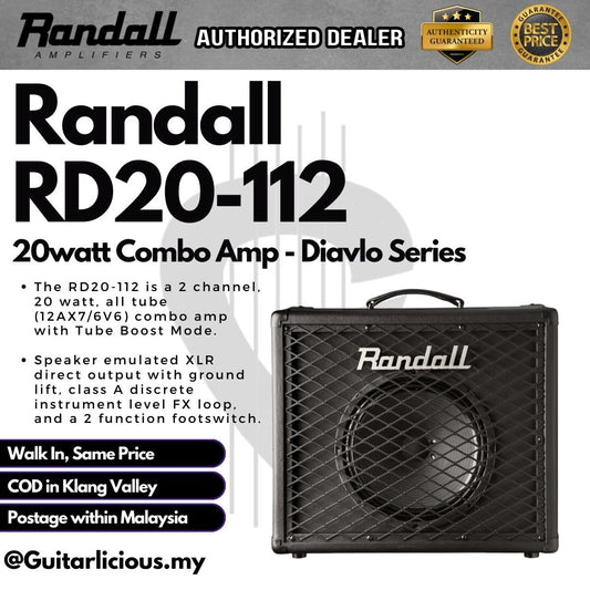 Randall RD20-112  20watt Combo Amp - Diavlo Series