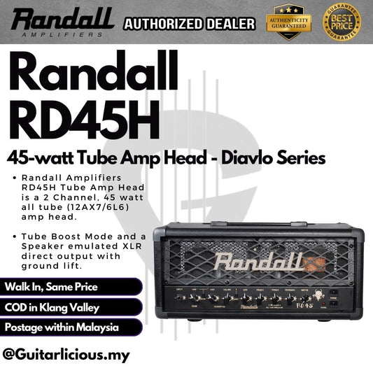 Randall RD45H 45-watt Tube Amp Head - Diavlo Series