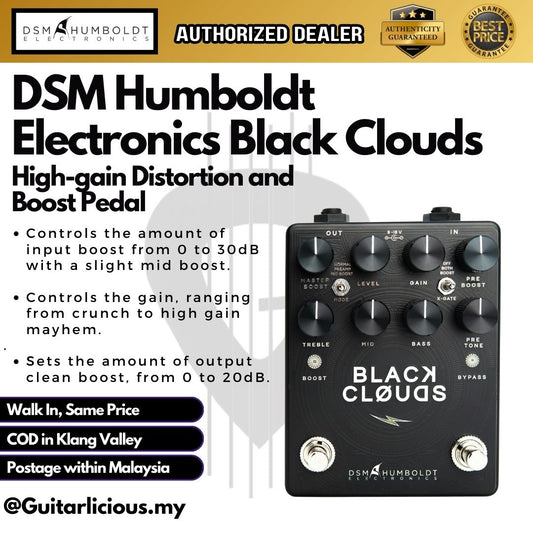 DSM Humboldt Electronics Black Clouds High-gain Distortion and Boost Pedal