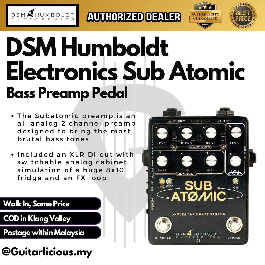 DSM Humboldt Electronics Sub Atomic Bass Preamp Pedal – GUITARLICIOUS