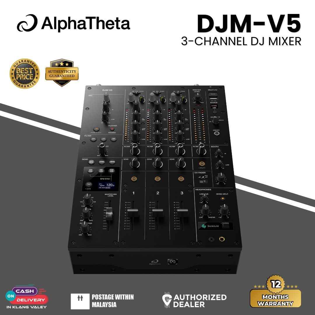AlphaTheta DJM-V5 3-channel DJ Mixer