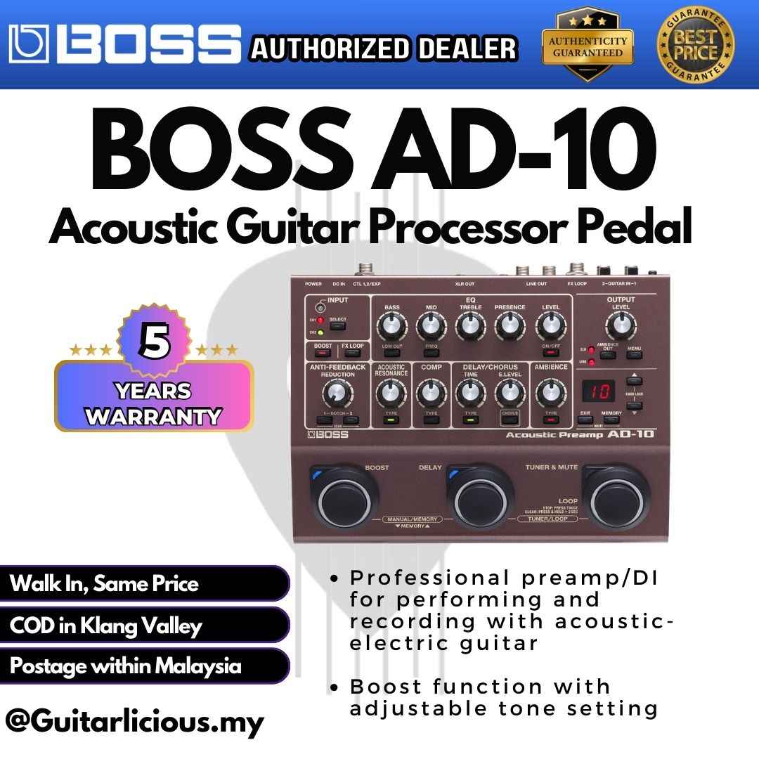 Boss AD-10 Acoustic Guitar Processor Pedal