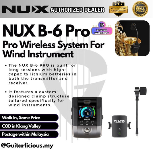 NUX B-6 Pro Wireless System For Wind Instrument