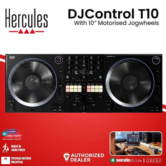 Hercules  DJControl T10 With 10″ Motorised Jogwheels