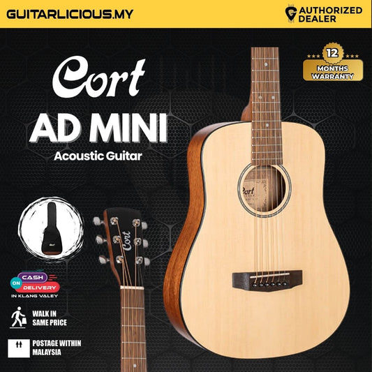 Cort AD Mini Acoustic Guitar with Bag -  AD Mini