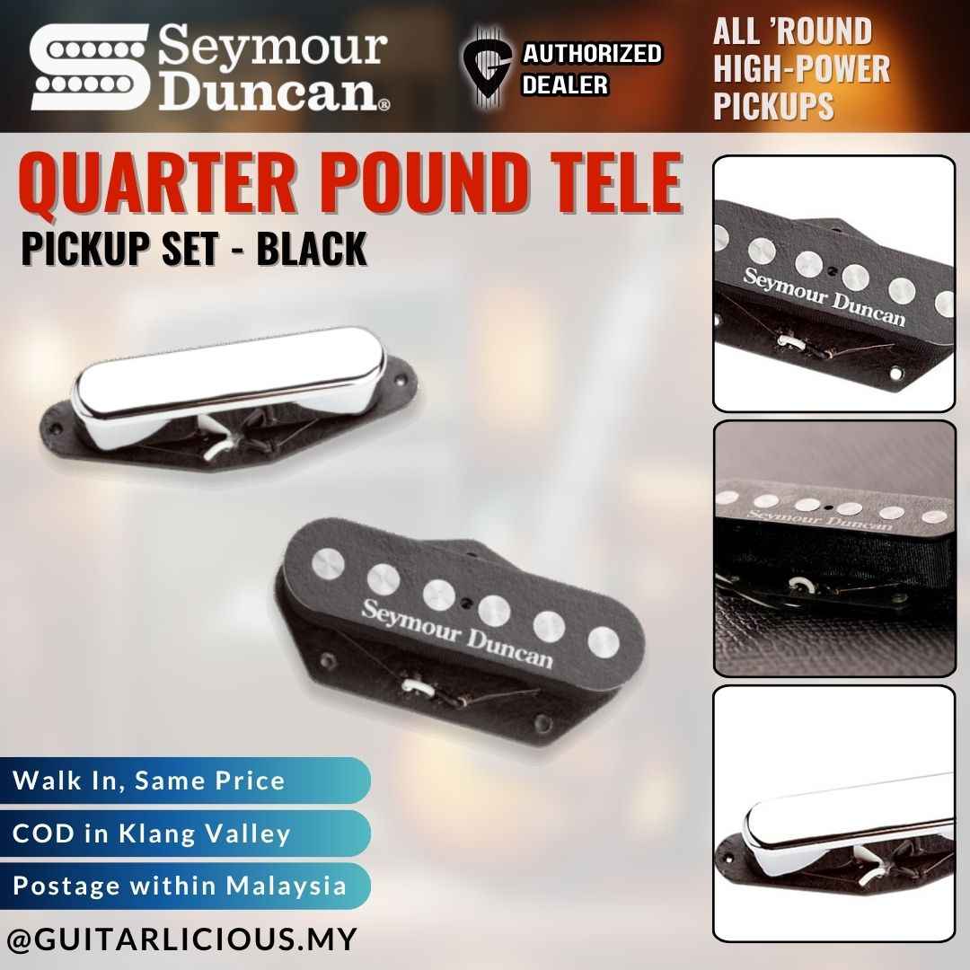 Seymour Duncan Quarter Pound Tele Pickup Set - Black - ( SEY11208-14 )