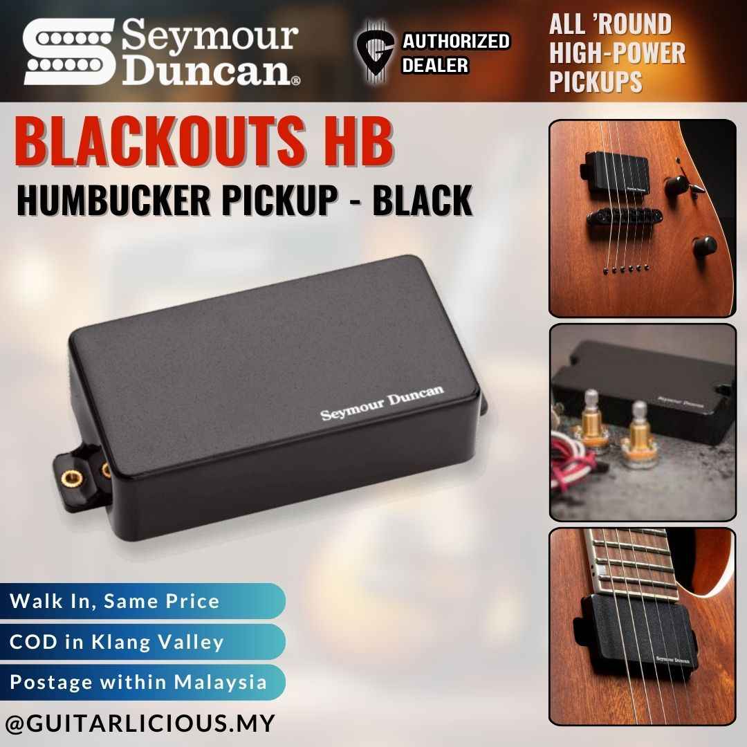Seymour Duncan AHB-1S Blackouts Active Humbucker Pickup - Black - ( SEYAHB1S )