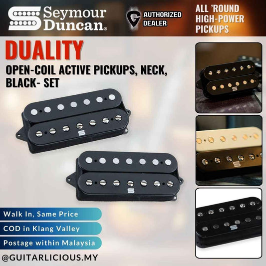 Seymour Duncan DUALITY Open-Coil Active Pickups, Set, Black