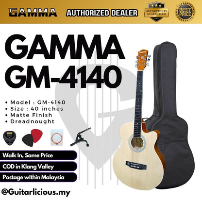 Gamma GM-4010 (Matte Finish) Dreadnought 40" Acoustic Guitar