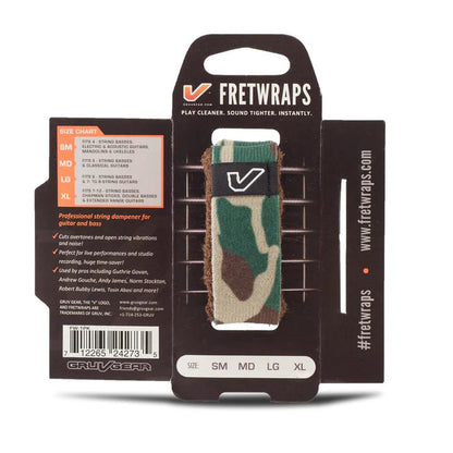 Gruv Gear FretWraps HD "Camo" String Muter Single Pack -  Green