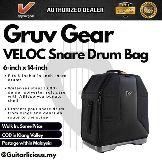 Gruv Gear Veloc 6x14 Snare Drum Bag (Black)