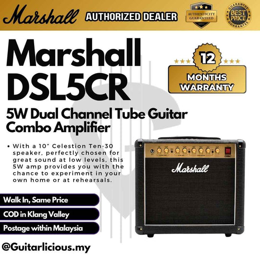 Marshall DSL5CR 5W Dual Channel Tube Guitar Combo Amplifier ( DSL5CR / DSL5CR 5W )