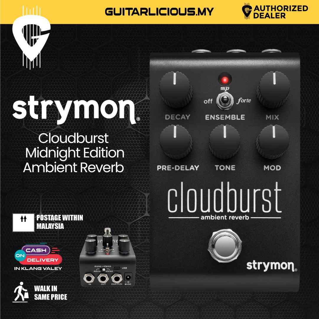 Strymon Cloudburst Midnight Edition Ambient Reverb Guitar Effects