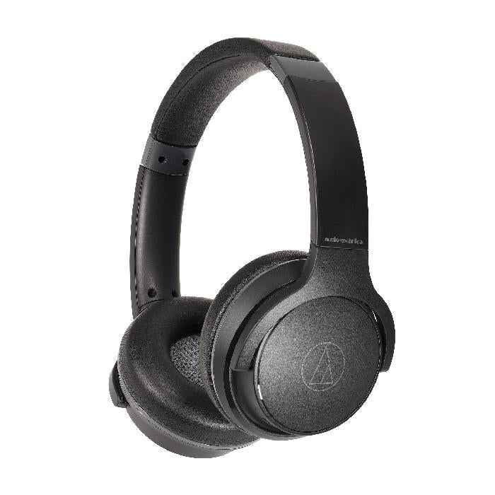 Audio Technica ATH-S220BT Closed Back Dynamic On Ear Wired and Wireless Bluetooth Headphone - Black