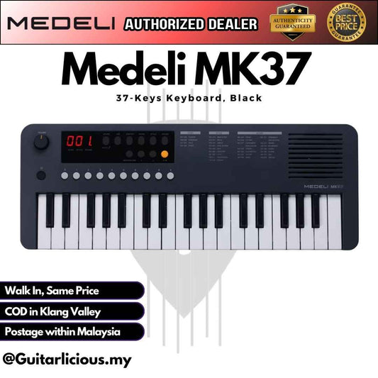 Medeli MK37 37-Keys Keyboard - Black (MK37 / MK 37)