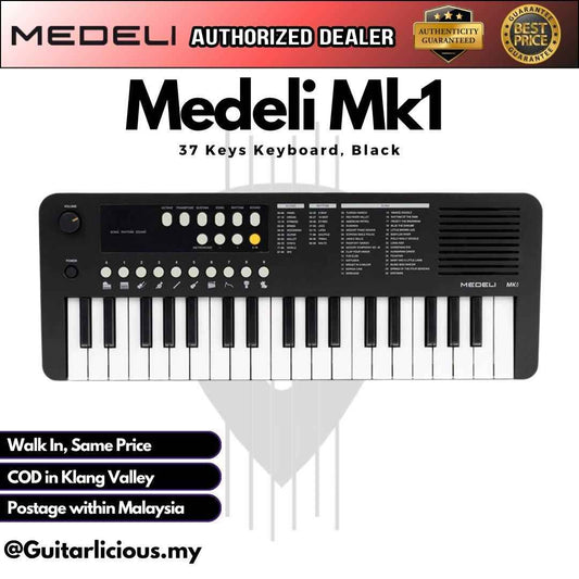 Medeli Mk1 37 Keys Keyboard, White / Black ( Mk-1 / Mk 1 )