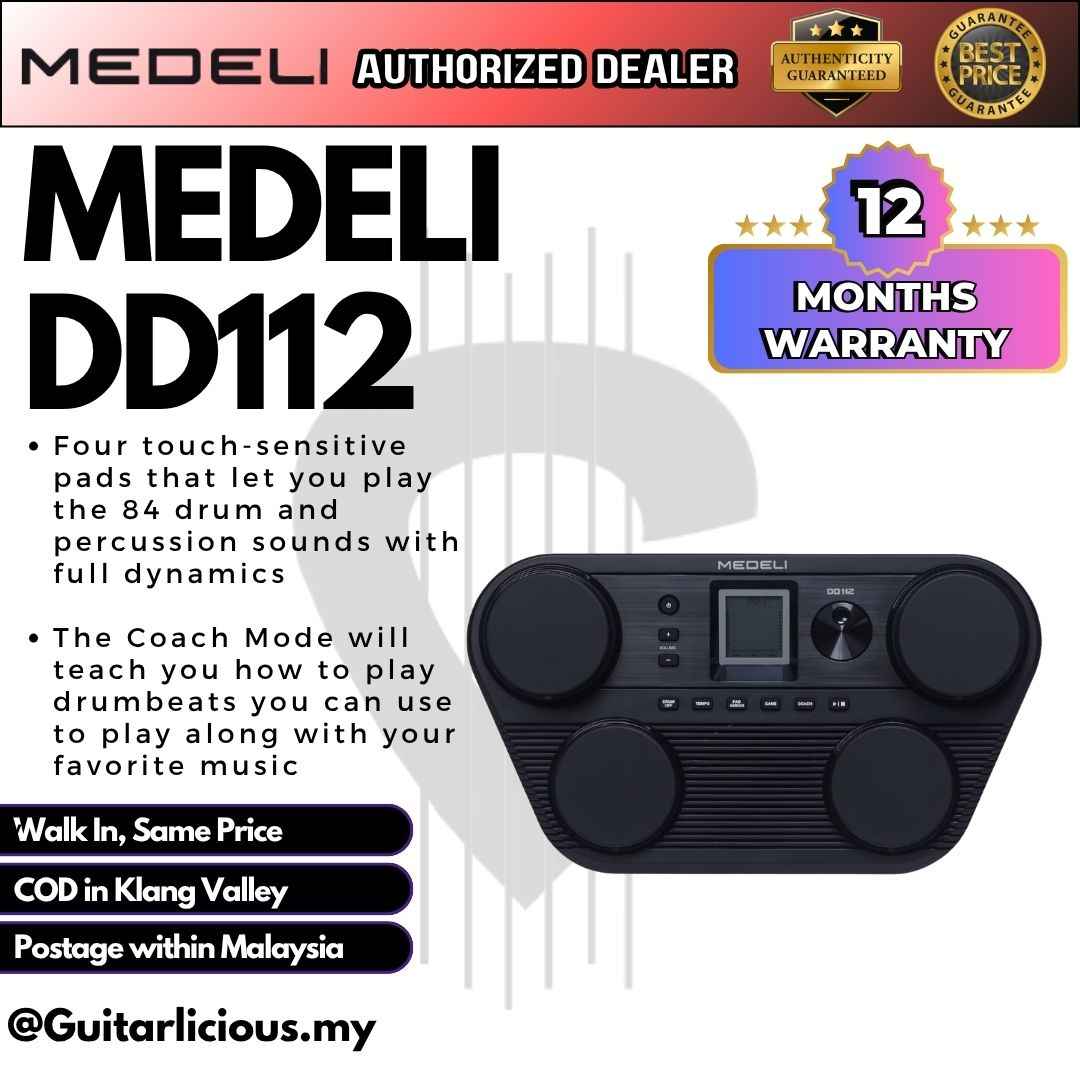 Medeli DD112 Portable Tabletop Electric Drum with Built In Speaker ( DD 112 / DD-112 )
