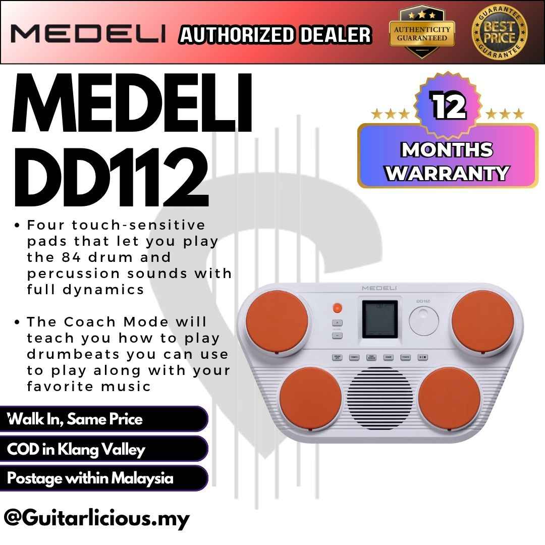 Medeli DD112 Portable Tabletop Electric Drum with Built In Speaker ( DD 112 / DD-112 )