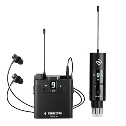 Phenyx Pro PDP-M Stereo Wireless In-Ear Monitor System for Singers Band Stage Live Performance