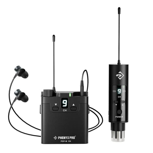 Phenyx Pro PDP-M Stereo Wireless In-Ear Monitor System for Singers Band Stage Live Performance