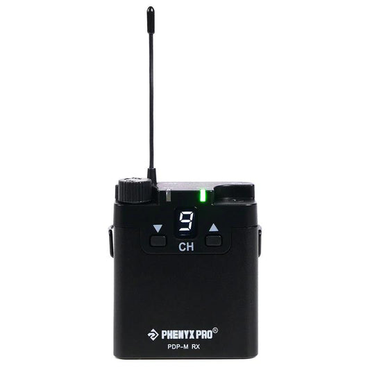 Phenyx Pro PDP-M Stereo Wireless In-Ear Monitor System - Body Pack / Receiver - PMR-P