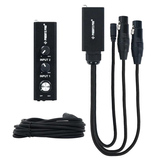 Phenyx Pro PWM-10 Dual-Channel Wired in-Ear Monitor Amplifier Stereo/Mono Mode Portable IEM for Live