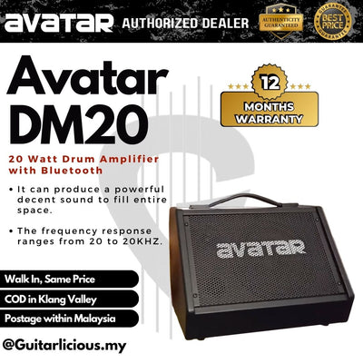 Avatar DM20, 20 Watt Drum Amplifier with Bluetooth ( DM20 / DM-20 / HXW )