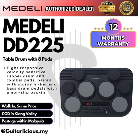 Medeli DD225 Table Drum with 8 Pads ( DD 225 / DD-225 )