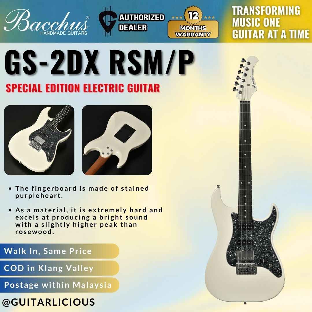 BACCHUS GS-2DX RSM/P Special Edition Electric Guitar - PWHMH