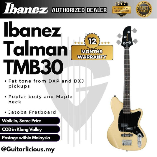 Ibanez TMB30 Talman Standard Bass Guitar - Ivory ( TMB30-IV / TMB-30 / TMB 30 )