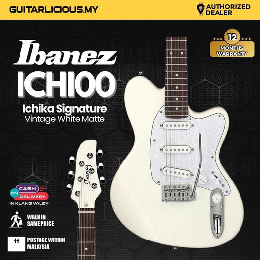 Ibanez Ichika Signature ICHI00 Electric Guitar - Vintage White Matte