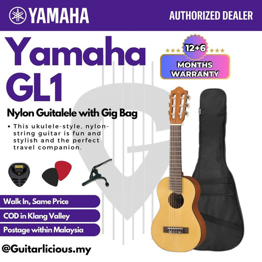 Yamaha GL1 Nylon Guitalele with Gig Bag - Natural