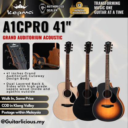 Kepma A1CPRO 41" Grand Auditorium Acoustic Guitar ( A1C-PRO )
